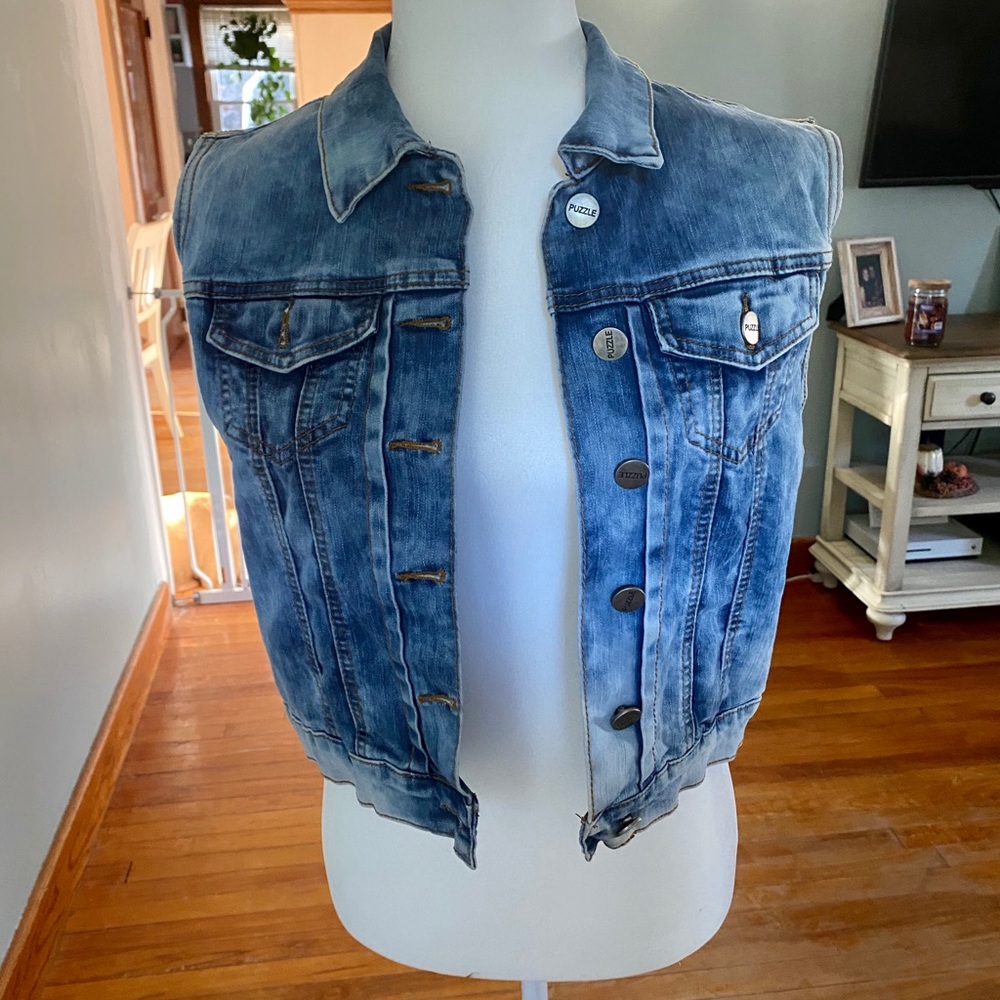 NWOT Denim Vest